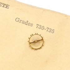 Hamilton 113272 Balance Wheel Complete Grades 730-735 Genuine NOS (G18D23)