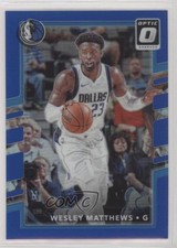 2017-18 Panini Donruss Optic Blue Prizm 4/49 Wesley Matthews #33 s3g
