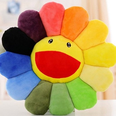Takashi Murakami KiKi Ohaha Rainbow Flower Plush Cushion KaiKai