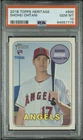 PSA 10 GEM MINT 2018 Topps Heritage Shohei Ohtani RC Rookie Cards