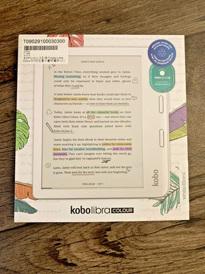 Kobo Libra Colour eReader 7'' 32GB Glare-Free Colour E Ink - White (Open Box)