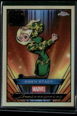 2025 Topps Chrome Marvel #MA-7 Gwen Stacy Marvel Anniversaries