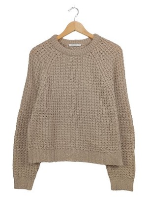 Terranova Damen Strickpullover Beige Gr. 38/M Casual Langarm