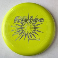 vtg 1996 Wham-O World Class Frisbee Freestyle 160g World Champions Yellow RARE