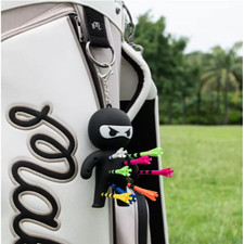 Ninja Golf Tee Holder | Holds 13 Tees | Black | Fun Golf Gift | Built To Last