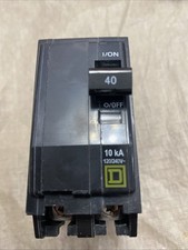 Square D QO240 40A 2-Pole Circuit Breaker 120/240V Plug-On