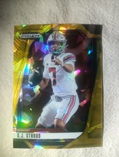 2025 Panini Prizm Draft Picks - C.J. Stroud #186 Gold Ice Prizm