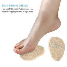  Ball Of Foot Cushions 2 Pairs Anti Slip Shoe Pads Inserts Gel Forefoot Insolesn