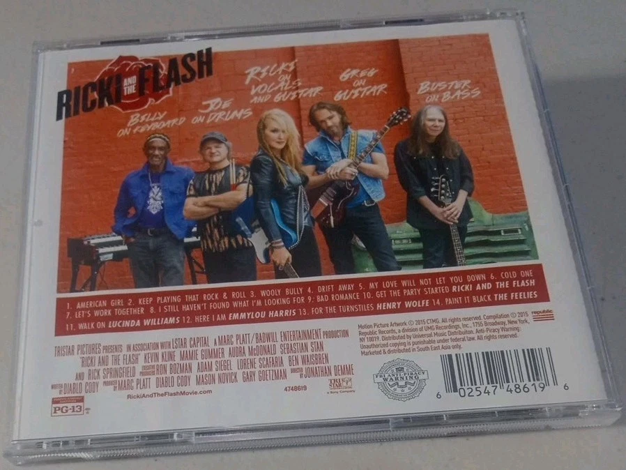 Ricki And The Flash Soundtrack CD Import O.S.T. Rick Springfield & Meryl Streep - Image 2 of 4