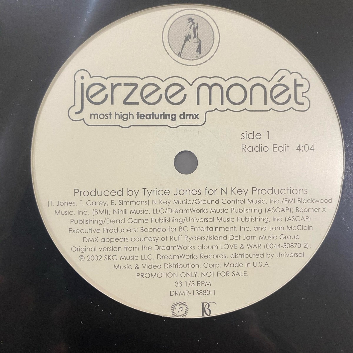 Jerzee Monet『Most High (Remix)』Promo CDs MOST HIGH Jerzee Monet/DMX/Tyrice Jones DRMR-13880-1 Promo