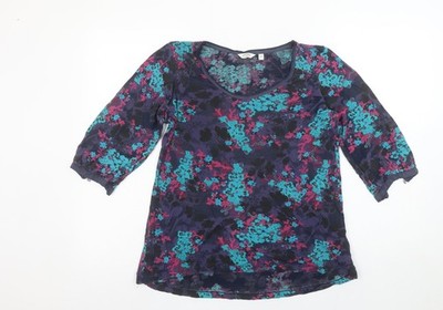 Mehrfarbige Tunika-Bluse Damen UK-Größe 10
