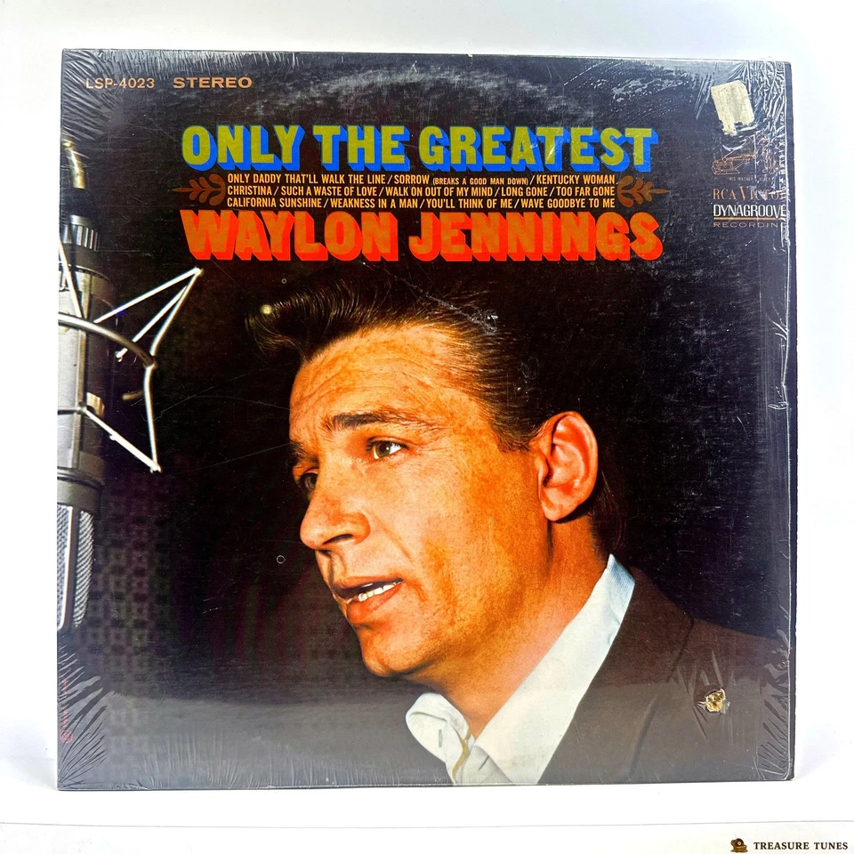 Waylon Jennings – Only The Greatest Vinyl (LP, Album, Stereo) - Image 2 of 4