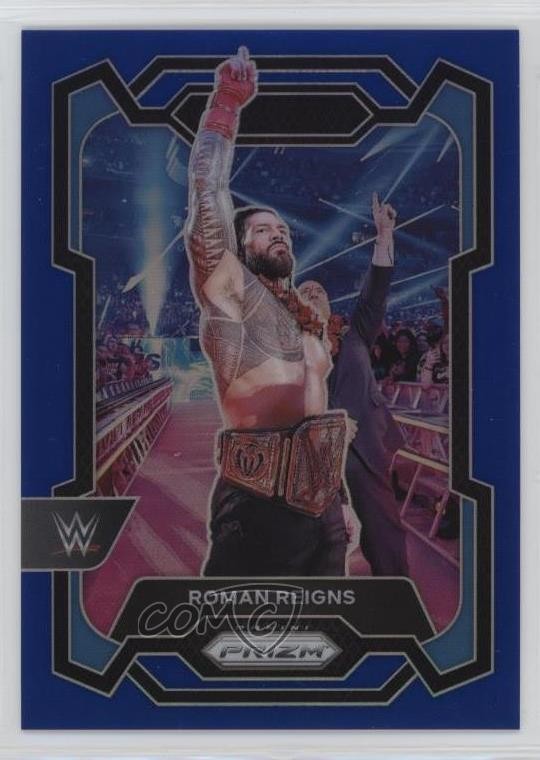 2024 Panini Prizm WWE Blue Prizm /199 Roman Reigns #191
