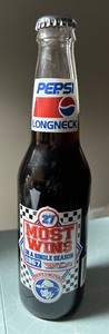  Richard Petty NASCAR Most Wins In A Single Season Long Neck Pepsi Bottle Sealed
