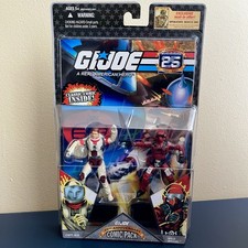 Gi Joe 25th Anniversary Comic 2 Pack Captain Ace & Wild Weasel Sealed 2007