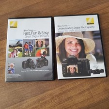 Nikon School 2 DVD Lot Understand Digital Photography Fast Fun Easy SLR Camera