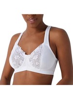 Breezies Lace Eclipse Wirefree Support Bra White