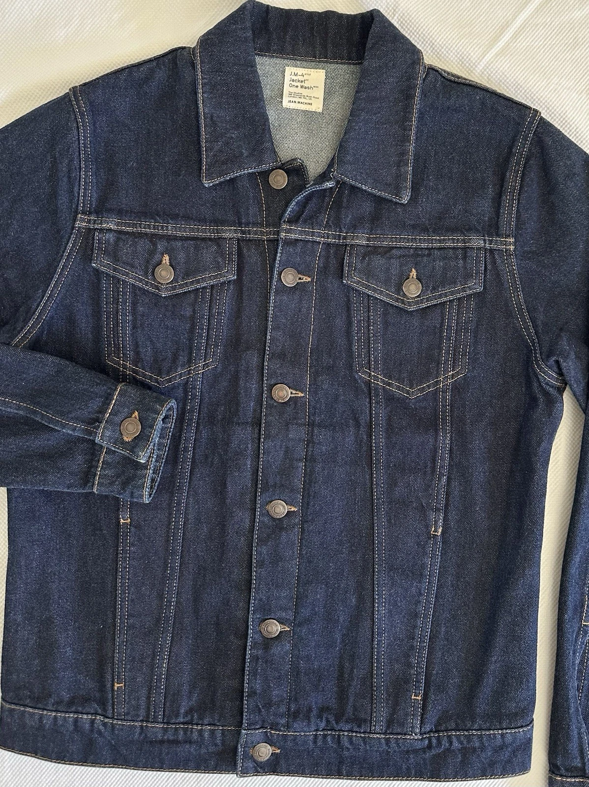 Jean Machine J.M 4-Jacket One Wash Mens Size M Cotton Classic Basic Denim London