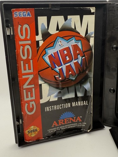 NBA Jam (Sega Genesis, 1994) CIB, Cleaned and Tested - Picture 5 of 7