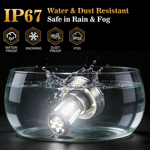 2 X P45T 84SMD Faro LED Faro Alto/Basso Lampadina 12V 24V Moto AUTO - Foto 9 di 10