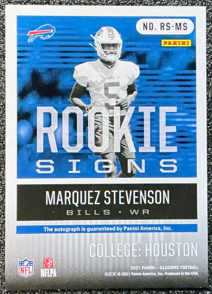 Marquez Stevenson 2021 Panini Illusions #RS-MS Rookie Signs Black /50 (RC, AU) - Image 2 of 2