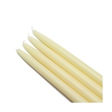 CEZ-022_12 144-Piece Taper Candle, 10", Ivory