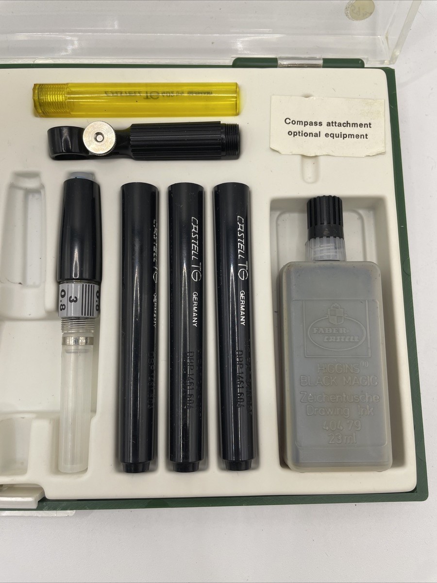 Vintage Faber-Castell TG Technical Pen Drafting Set Complete With