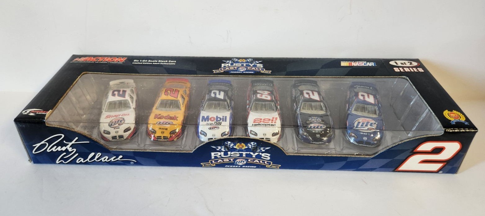 Rusty's Last Call 1:64 2005 Charger Collector Set 6 Diecast Cars Rusty Wallace