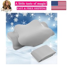 Cooling Cervical Neck Pillowcase Cover Only Pillow Case Ergonomic Pillowcase ...