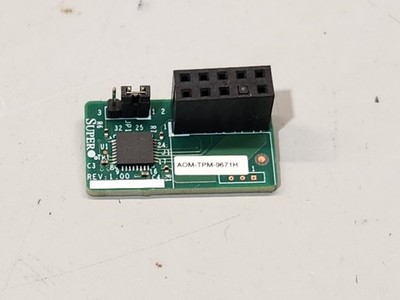 Supermicro X11 AOM-TPM-9671H TPM 1.2 Security Trusted Platform