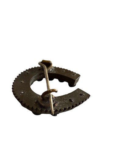 Antique Victorian Gutta Percha & Vulcanite Horse Shoe Mourning Pin/Brooch C1890 - Picture 5 of 5