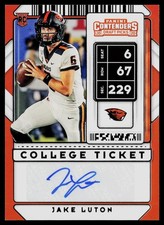 2020 Panini Contenders Draft Picks #130 Jake Luton