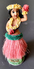 HAWAII HULA DANCER GIRL BOBBLE SOUVENIR DOLL FIGURINE 6 1/2" TALL 2 1/2" BASE — photo 1