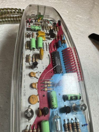 Vintage 1980’s Unisonic Clear Plastic Telephone Model 6900 - Untested - Picture 16 of 18