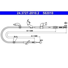 ATE Handbremsseil hinten für Suzuki Swift
