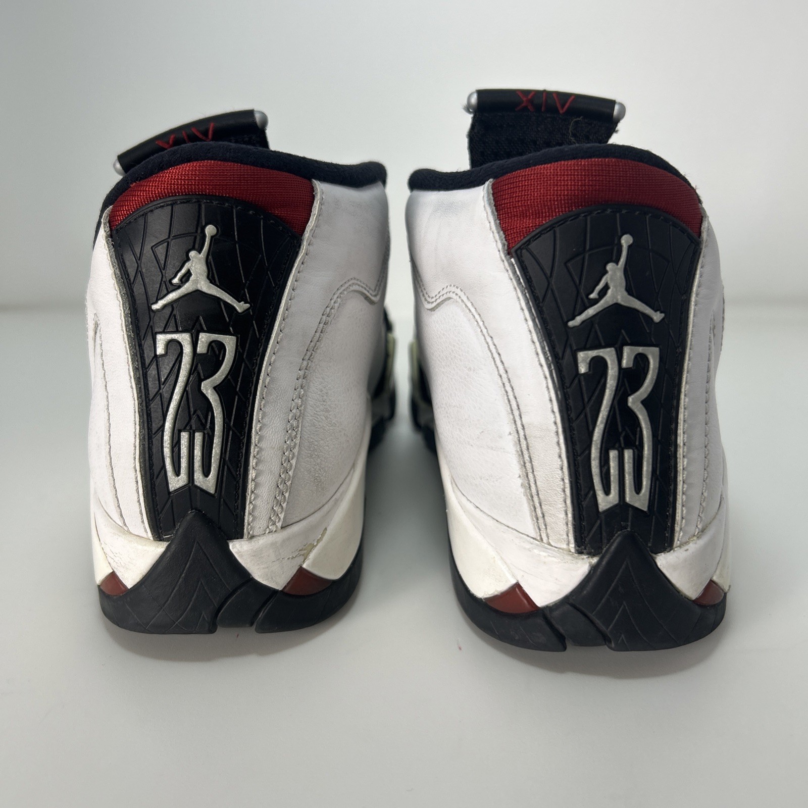 Nike Air Jordan 14 XIV Retro Black Toe 2014 Size 6.5Y, Women’s 8 ￼654963-102 thumbnail 3