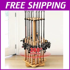 360 Degree Rotating Fishing Pole Rack