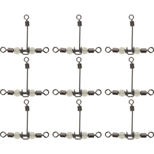 10 Pcs Connecteur De Peche Pivotant Pêche Crochet Accessoires À La