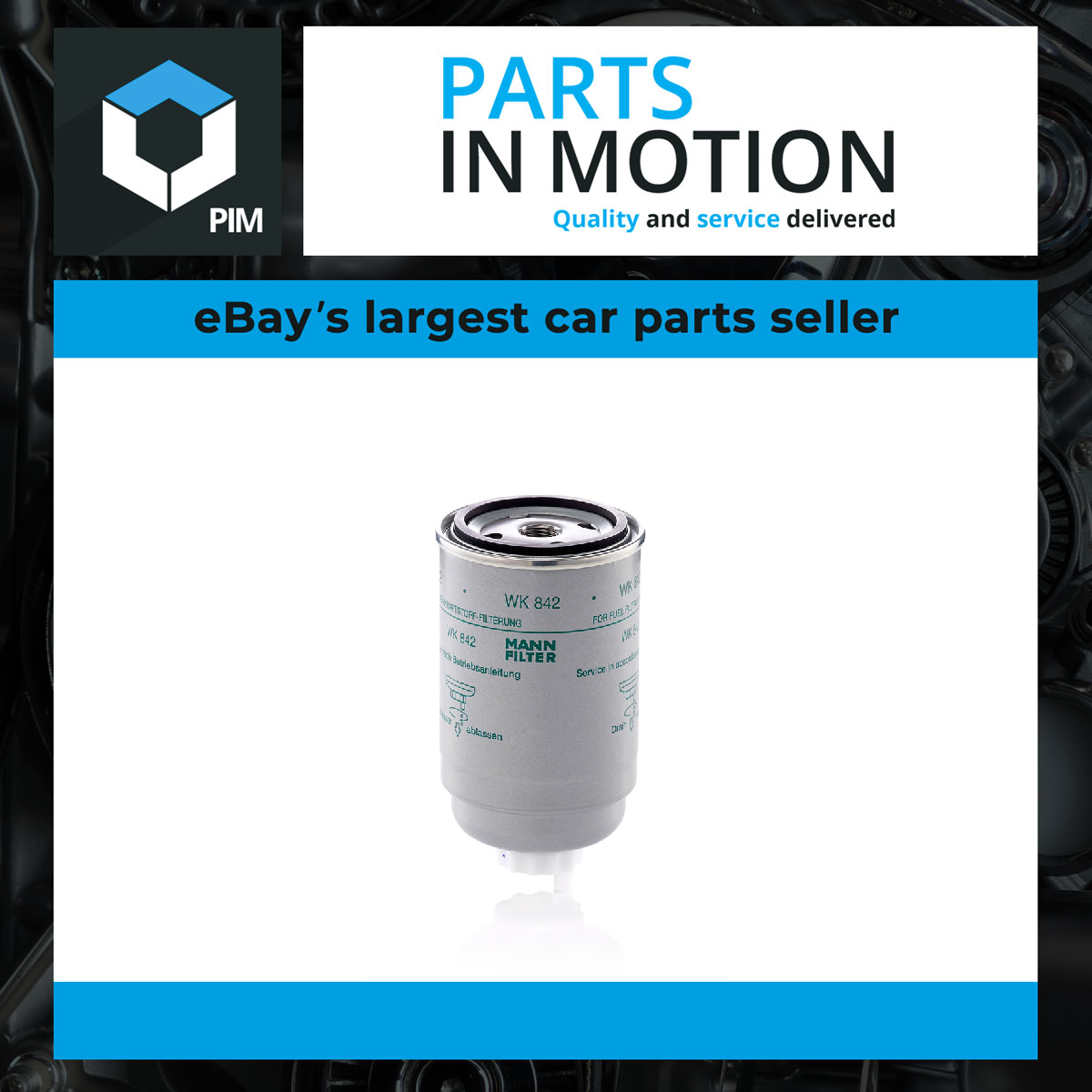 Fuel Filter fits FORD TRANSIT 2.4D 77 to 86 4AA Mann 1502255 715F9150ABA 5025097 - Image 2