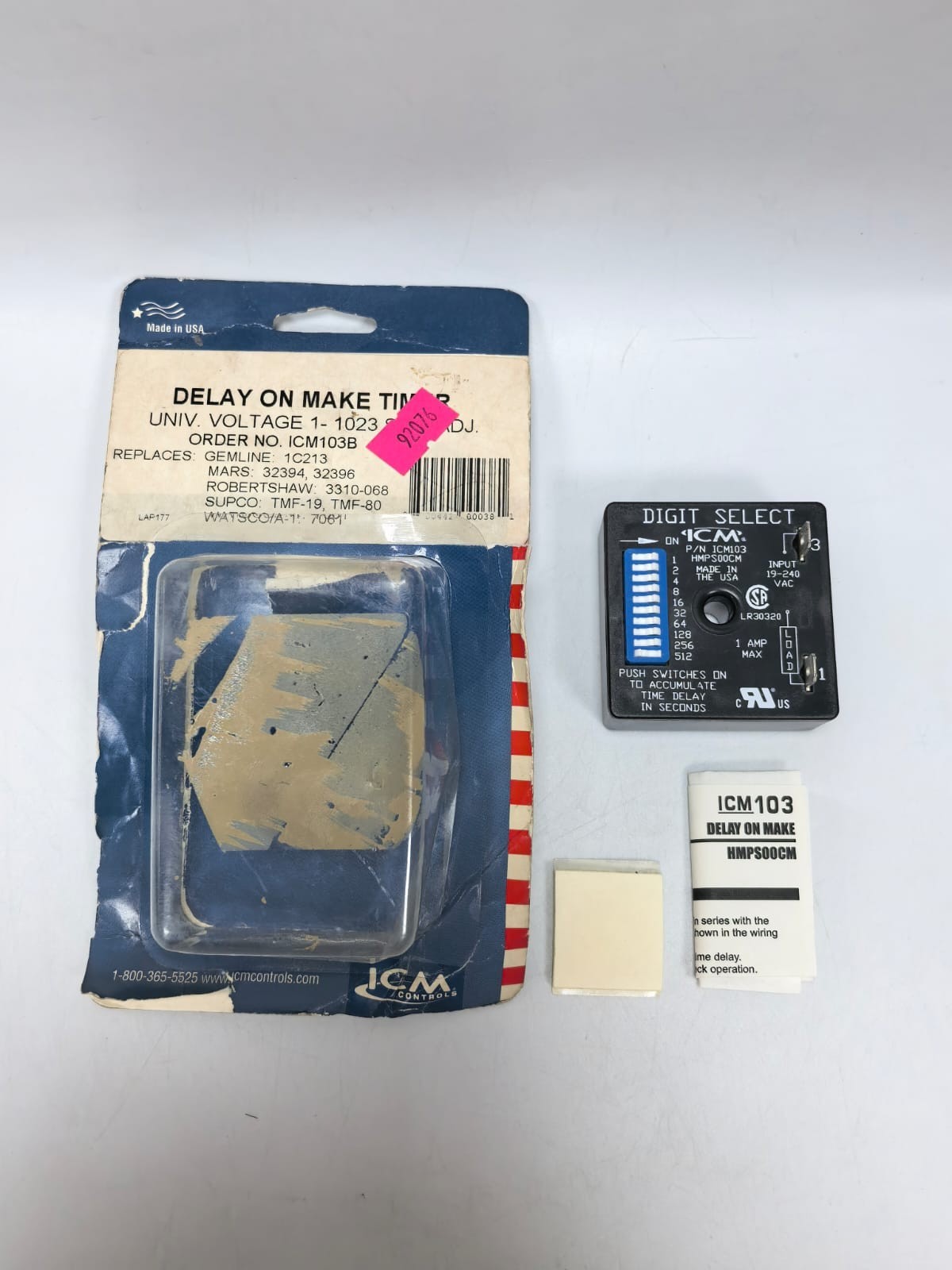 ICM CONTROLS ICM103 TIME DELAY RELAYS