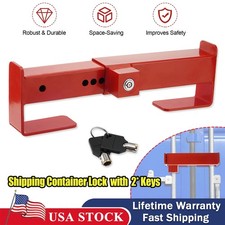 Shipping Container Lock with 2 Keys Heavy Duty Steel Anti-Theft for Semi Trailer