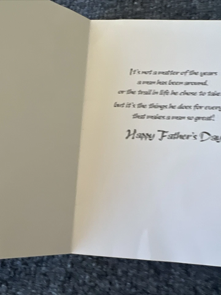 Jody Bergsma “Peace At Last” Fathers Day Greeting Card Unused Leanin’ Tree - Image 2 of 4