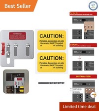 Ultimate Generator Interlock Kit for Square D QO 150/200 Amp Panels, Easy Ins...