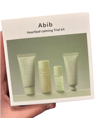 Abib Heartleaf Calming Gesichtspflege-Set mit Herzblatt-Extrakt, Probengröße