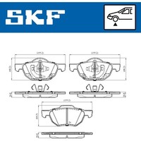SKF Bremsbelagsatz Scheibenbremse FüR Honda Accord VII CL 2.0 2.4 CM