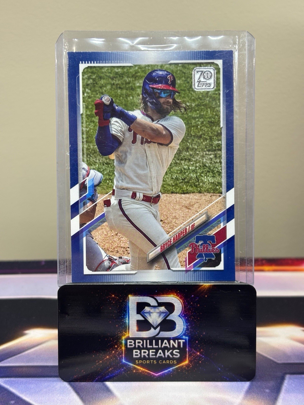 2021 Topps Bryce Harper #250 Royal Blue Philadelphia Phillies
