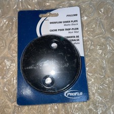 PROFLO PF632 Waste and Overflow - Two Hole Plate - Black