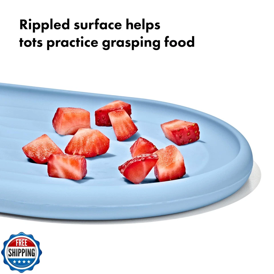 Juego de cucharas y placas de succión texturizadas OXO Tot - 3 piezas - anochecer Foto 3 de 4