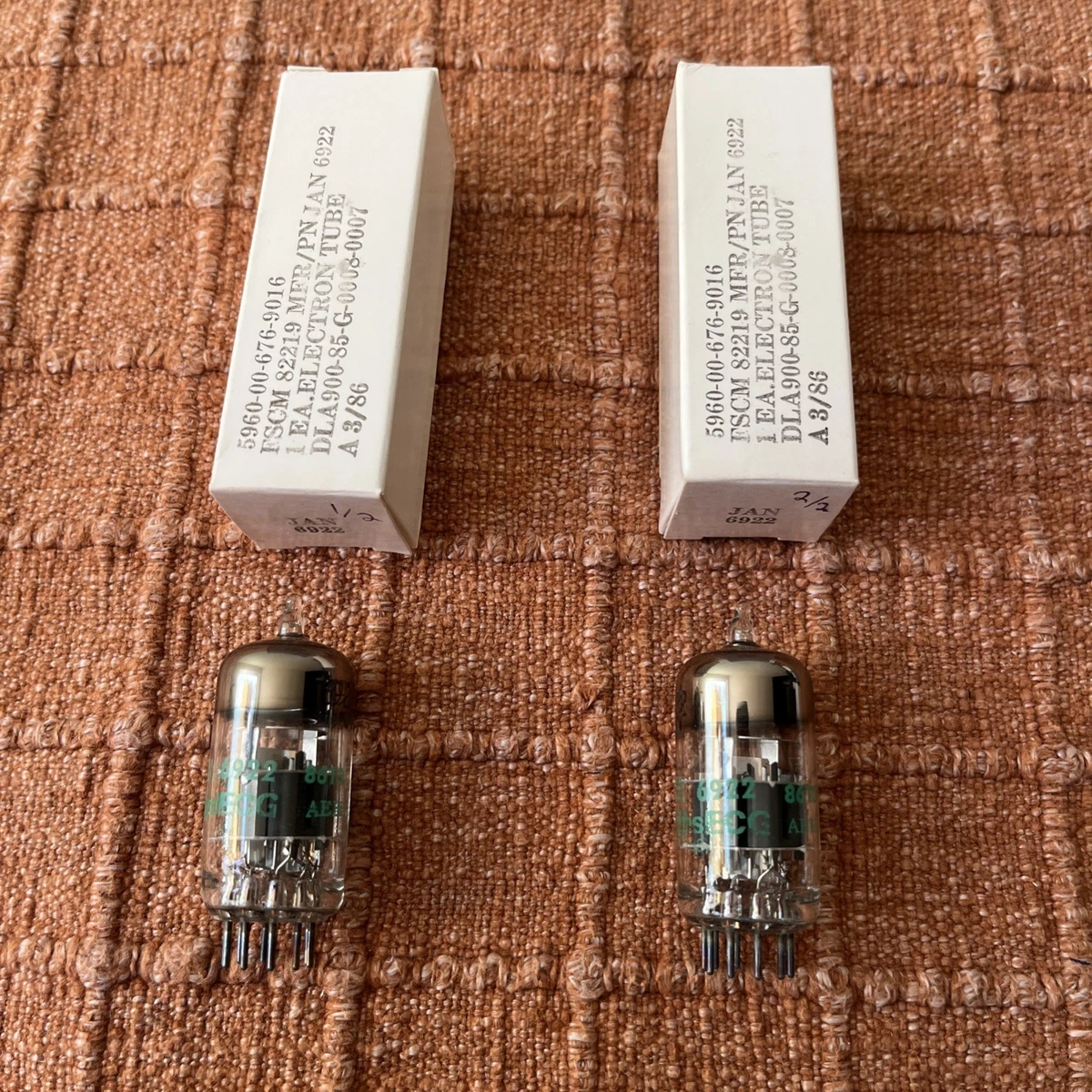 JAN 6922 (6DJ8/ECC88)Philips ECG-USA 真空管 6DJ8 JAN PHILIPS NOS-NIB, USA