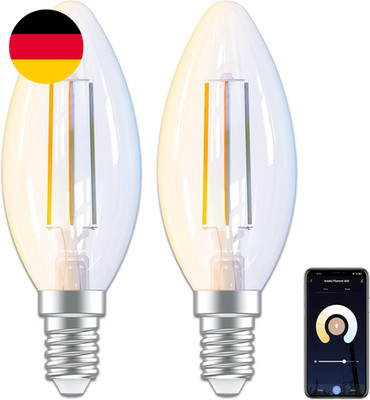 ANTELA Alexa Glühbirne E14 C35 4,5W 470LM, Smart Kerzen WLAN LED Dimmbare Birne